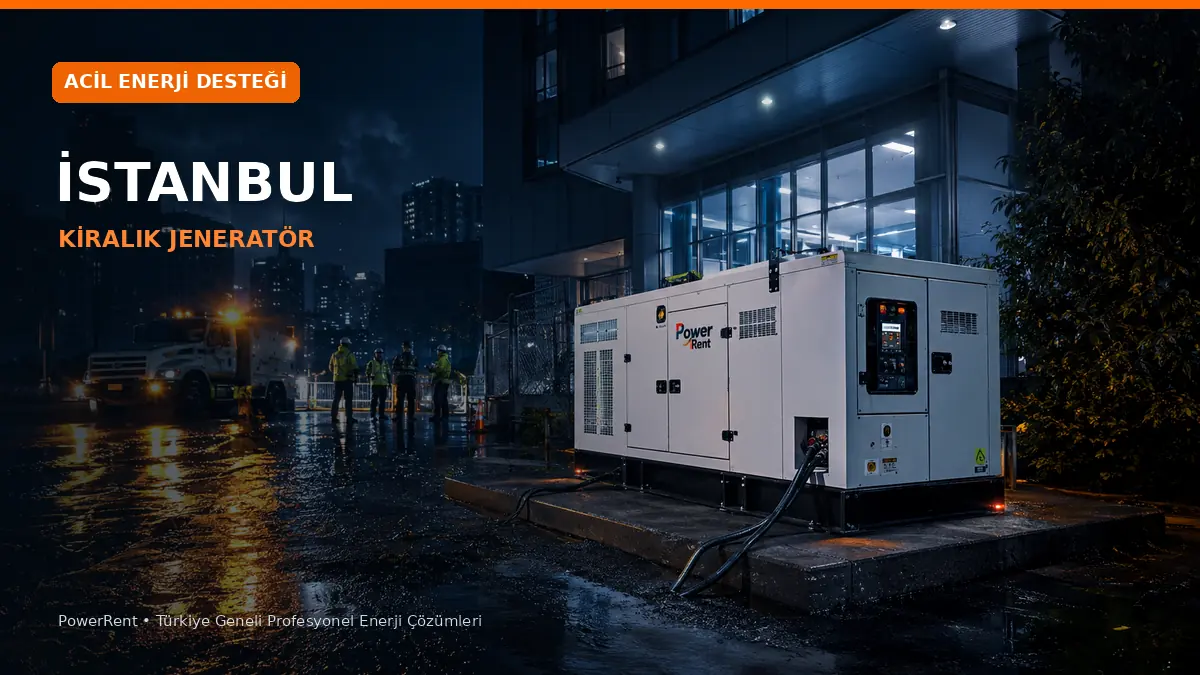 İstanbul Acil Jeneratör Kiralama ve 7/24 Enerji Desteği