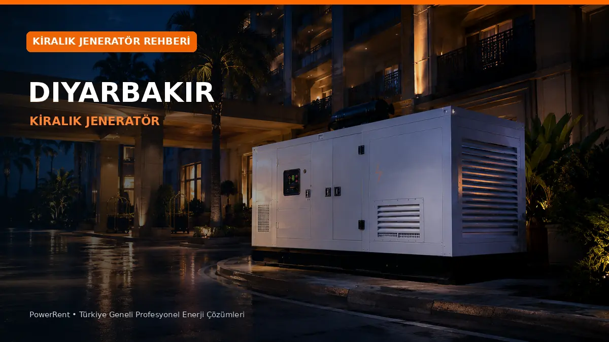 Diyarbakır Kiralık Jeneratör Hizmeti ve Kapasite Seçimi