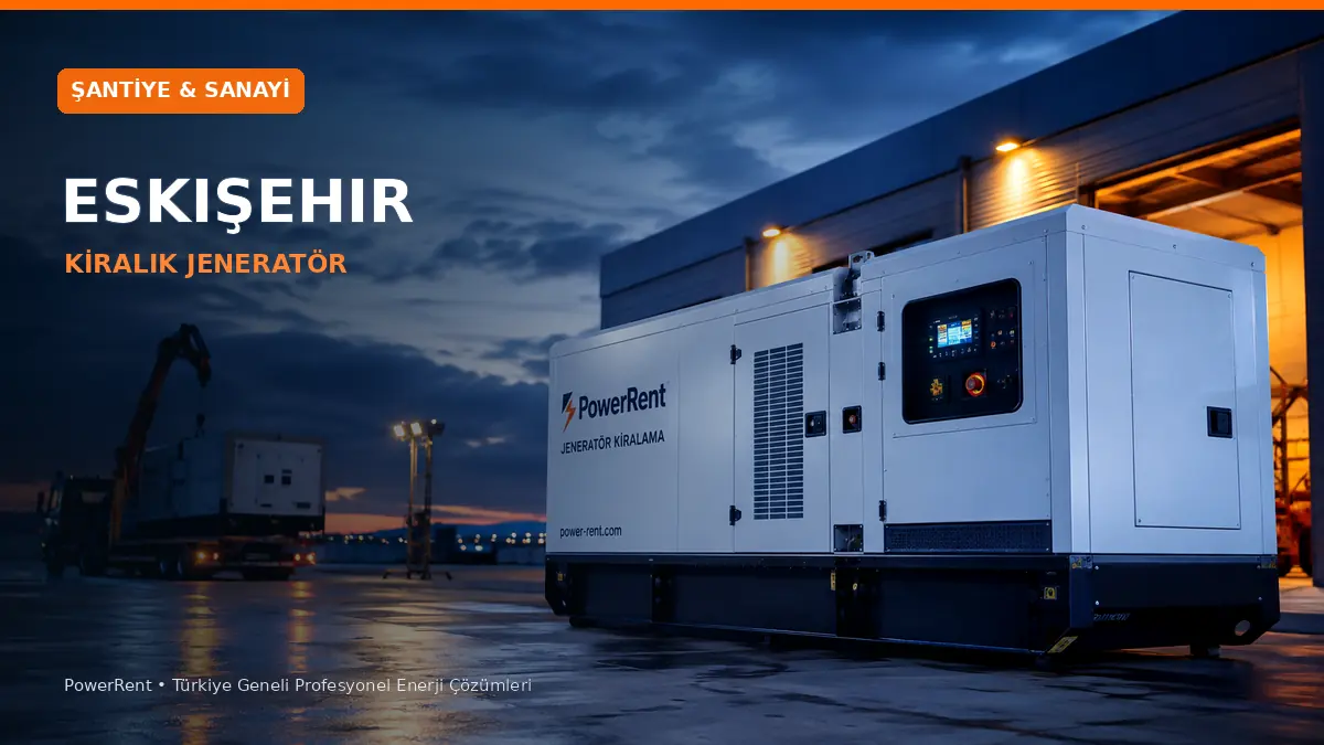 Eskişehir Şantiye ve Sanayi İçin Jeneratör Çözümleri